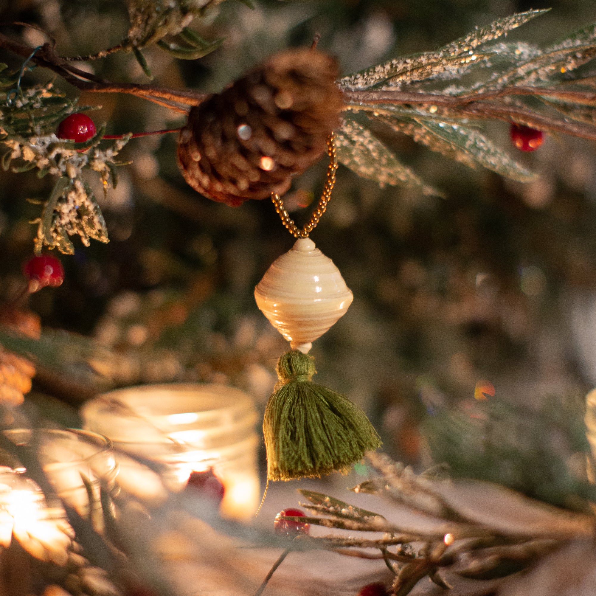 Tassel Christmas Ornaments - various colours