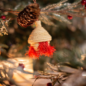 Tiny Basket Christmas Ornaments